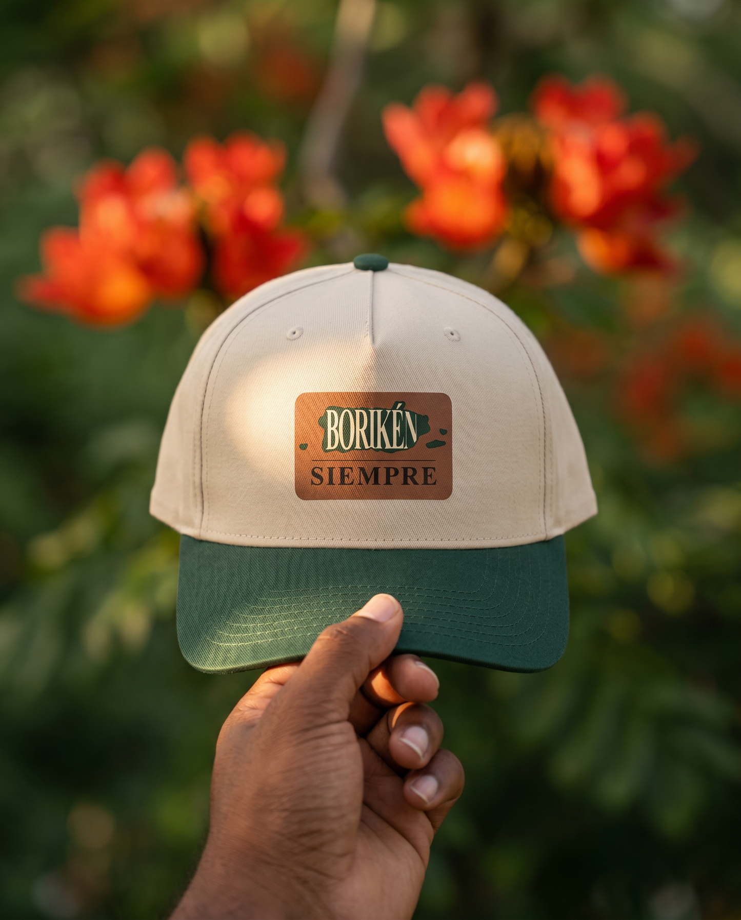Siempre Borikén Cap with Leather Patch